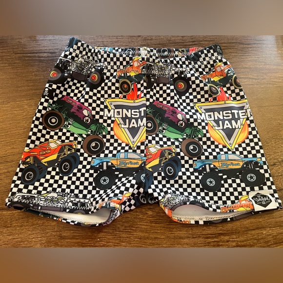 Monster Jam Checkered Shorts - Picture 1 of 4